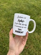 Kubek biały 330 ml jestem tak zajebista że jak mnie skremują