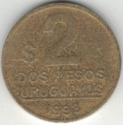 Urugwaj 2 peso 1998 - 23 mm