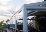 Roleta zewnętrzna elektryczna przeźroczysta Folia PCV do altany