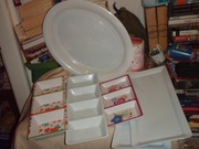 Tace, półmiski na przekąski duże, ale lekkie z melaniny