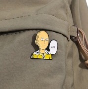 Pin – Saitama „OK” – One Punch Man – emaliowana przypinka | Manga | Anime
