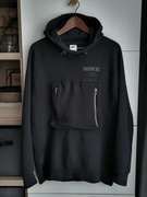 Nike bluza sportowa M czarna ze stójką i kapturem