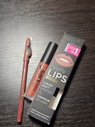 Eveline - Matt Lip Kit. Matowa pomadka i kredka do ust. Zestaw