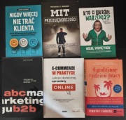 Zestaw 7 książek biznesowo rozwojowych - dobry stan