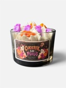 Świeca sojowa Halloween cukierkowa zapach brownie z truskawą