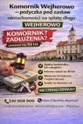 Komornik Wejherowo – pożyczka pod zastaw nieruchomości na spłatę długu