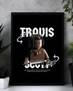 Plakat A3 Travis Scott Lego