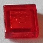 LEGO 3070 Płytka Trans-Red 1 x 1 6479 2szt