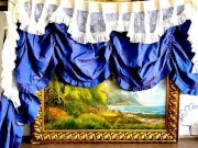 Przepiękna PAŁACOWA DRAPERIA 360x230cm.i LAMBREKIN,130x30cm.