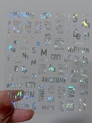 NAKLEJKI NA PAZNOKCIE SAMOPRZYLEPNE DO ZDOBIEŃ