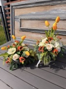 Wyjątkowy wiosenny komplet kompozycji nagrobnej