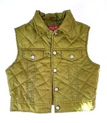 Sliczna kamizelka bezrękawnik kurtka pikowana khaki XS