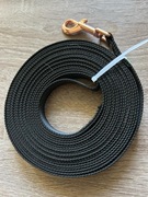 smycz gumowana 7m czarna 