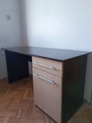 Biurko ciemny orzech/beż Lędziny/Tychy