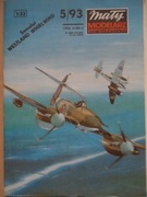 Model kartonowy samolotu Westland Whirlwind, skala 1:33, MM nr 5/93