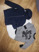 Zestaw bluz chłopięcych rozm. 134 szara RJR John Rocha i C&A granatowa