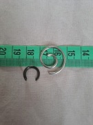 Nausznica i kolczyk spiralny