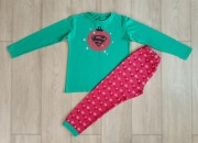 Świąteczna piżama Superman bluzka długi rękaw + spodnie 134/140