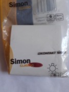 Klawisz Światło z podświetleniem SIMON  CLASSIC Biały- nowy