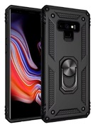 ETUI GUMA CASE PANCERNE SAMSUNG GALAXY NOTE 9 CZARNE PODSTAWKA MAGNES