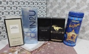 Wielki zestaw perfum męskich.  Woda perfumowana Versace, CK, Beckham, Arab
