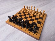 Szachy stare unikatowe radzieckie, drewniane