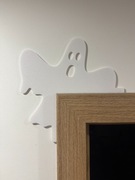 Halloween duch na drzwi narożnik półkę