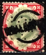 Wielka Brytania 1902 Mi 114A King Edward VII [PERFIN KLD]