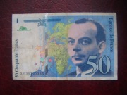 Banknot  FRANCJA 50 Franków 1997 r.