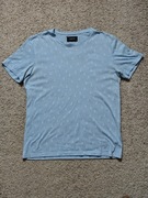 Reserved Koszulka Bawełniana T-shirt Rozmiar M kolor Błękitny