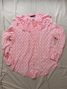 Różowa Bluzka Koszulowa Marks & Spencer Koszula 42 wiskozowa z wiskozy