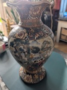 Chiński flakon ręcznie malowany ,złocenia 29 cm 