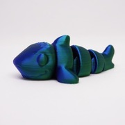 Flexi Rekin - Breloczek do kluczy - Druk 3D