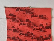 Fiat 126p / Kalendarz FSM Bielsko Biała 1973  / grafiki Jacek Stokłosa