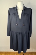 Granatowa luźna casual sukienka DIVERSE L 42