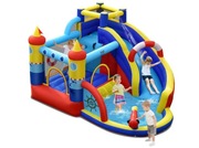 Dmuchany plac zabaw 6w1 dla dzieci 360 x 290 x 200 cm COSTWAY okazja
