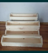2 sztuki korytko, karmnik dla drobiu , solidne,drewniane 63cm długości