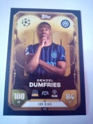 Topps match attax 2025 /26 club 100 Denzel Dumfries 462 Inter Mediolan 