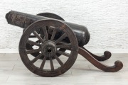 Armata 1:1, działo, mosiądz, stare koła tekowe