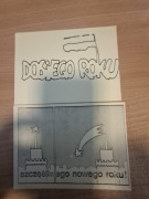 Kartki pocztowe 1983   Dosiego Roku Nowy Rok Solidarność 2 szt.