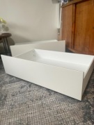 MALM szuflada łóżka Malm Pojemnik na pościel, biały, 200 cm 