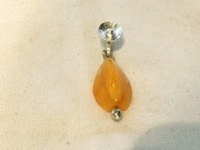 Srebrny wisiorek z bursztynem - Bursztyn art.jewellery