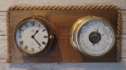 Marynistyka, zegar + barometr, idealny prezent dla żeglarza