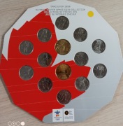 14 monet Kanada Vancouver 2010 Olimpiada zestaw menniczy (blister) Nowy!!!