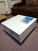 Mały stolik ława BDB jakości | Biały | 60x60x30cm | BDB stan | Siedlce