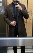 Męski płaszcz ZARA | stretch fit (z elastanem), bardzo dobry stan