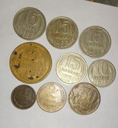 Rosja LOT 9 monet zestaw