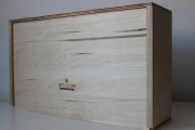 Pojemnik na wino wina skrzynka pudełko drewniany - 2 butelki