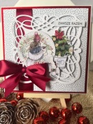 KARTKA ŚWIĄTECZNA handmade w kopercie - personalizowana, ręcznie robiona