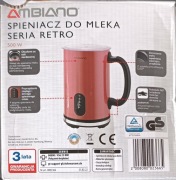 Spieniacz do mleka elektryczny - NOWY Ambiano Retro
